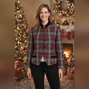 Vintage Pendleton Wool Holiday Plaid  Blazer